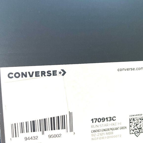 💖MEGA SALE💖Converse 170913C Women's 5.5 Run Star Hike High Candied Ginger Camo - Picture 9 of 9